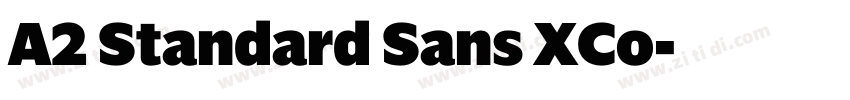 A2 Standard Sans XCo字体转换 A2 Standard Sans XCo字体转换